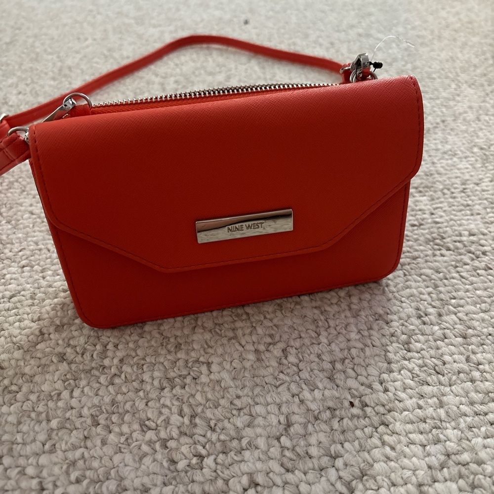 Nine West Red Crossbody Bag with Sleek Design